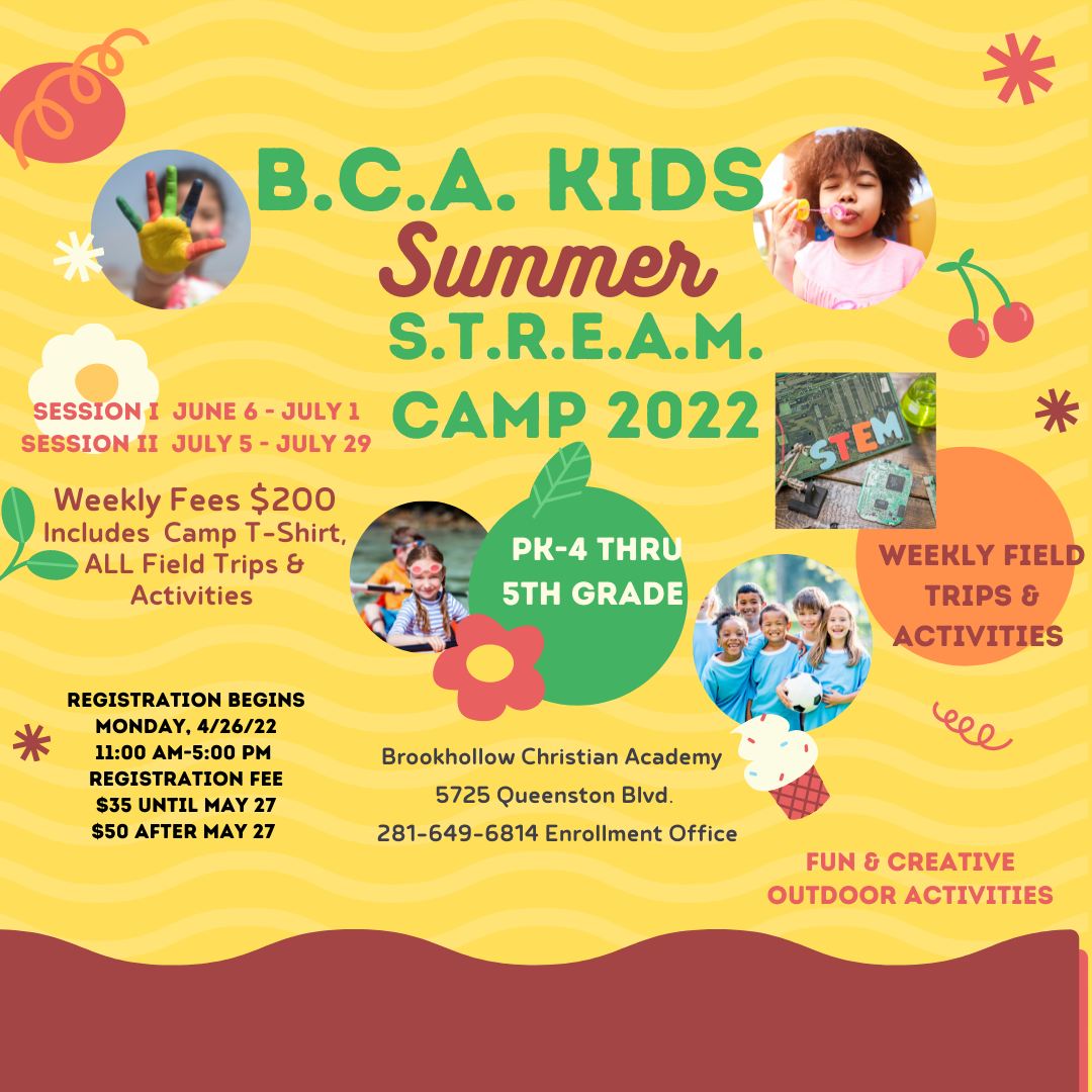 Brookhollow Christian Academy | Kids Summer Camp 2022